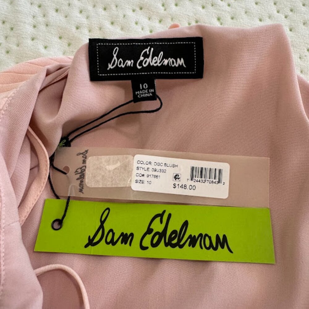 NEW Sam Edelman Plisse Dress 10 - Picture 4 of 4